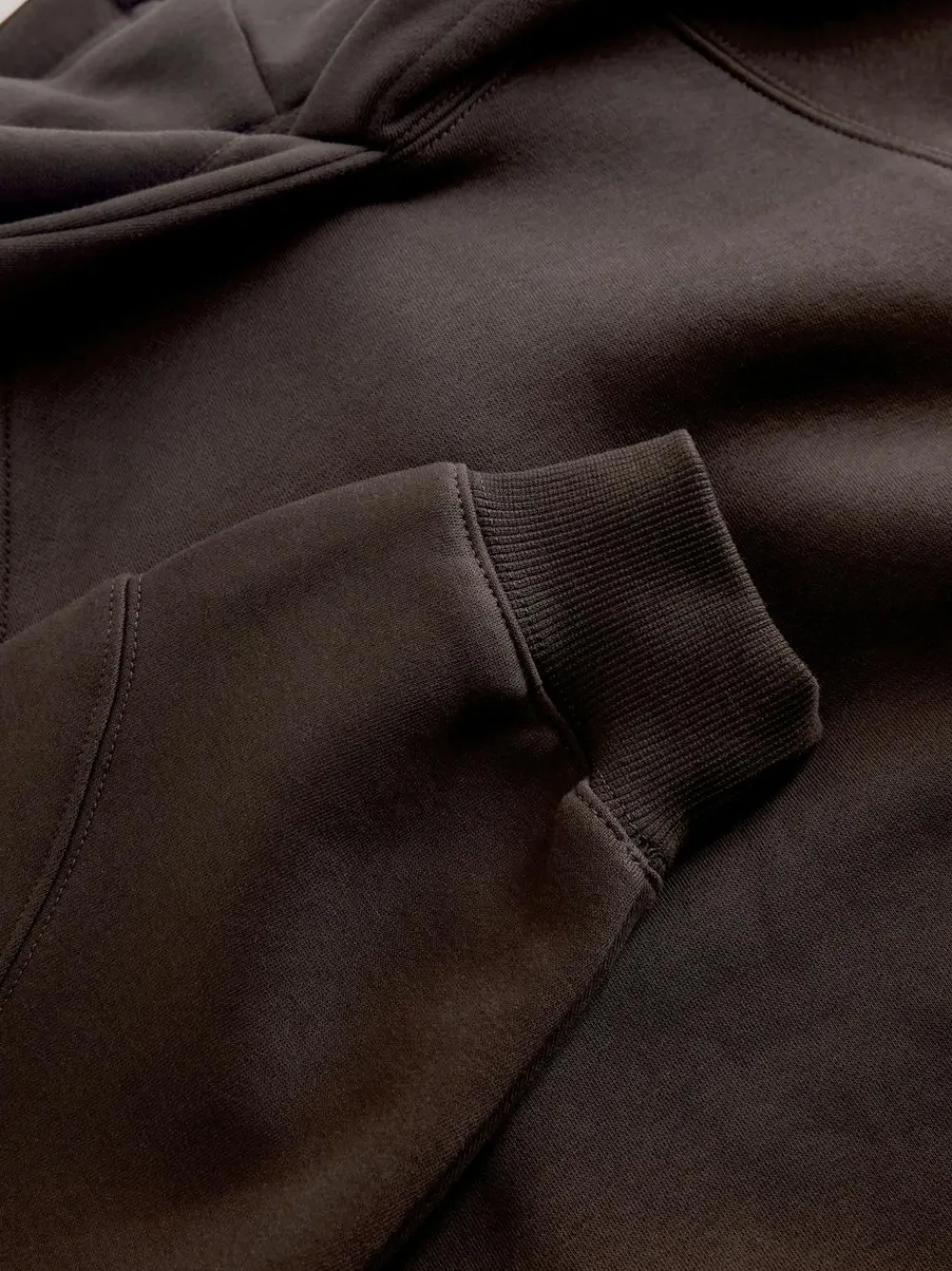 Online Next Relaxed Fit Heavyweight Regular Length Hoodie Chocolate Brown