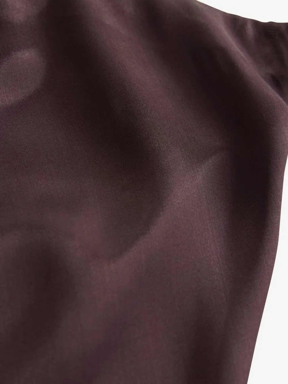Online Next Chocolate Brown Satin Midi Skirt