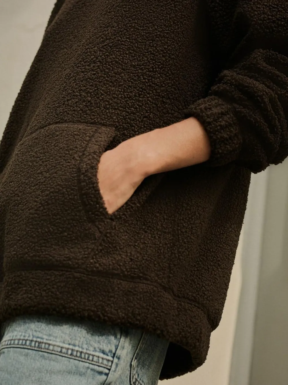 Next Soft Teddy Borg Longsleeve Hoodie^Women Loungewear|Hoodies & Sweatshirts