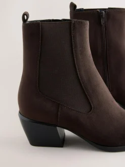 Next Standard/Wide Fit Chelsea Style Western Cowboy Boots^Women Wide Fit & Extra Wide Fit|Boots & Wellies