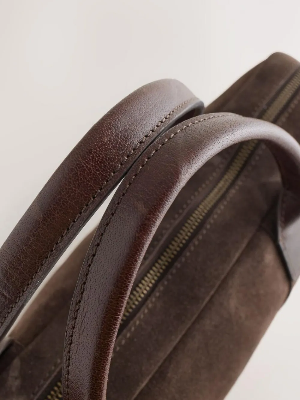 Next Chocolate Brown Suede Briefcase^ Bags