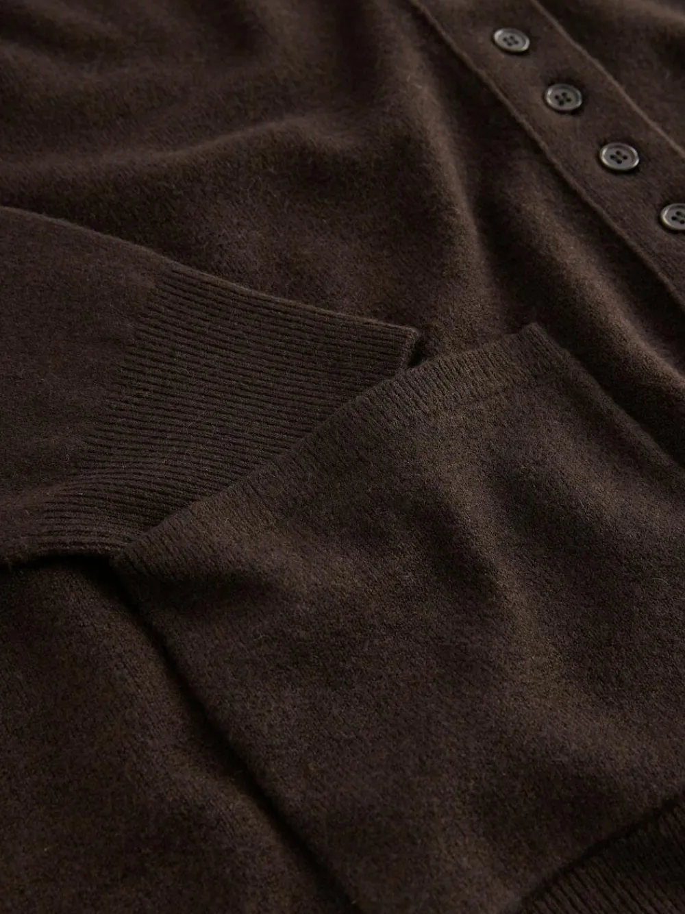 Next Chocolate Brown Supersoft V-Neck Cardigan With Pockets^Women Knitwear|Knitwear