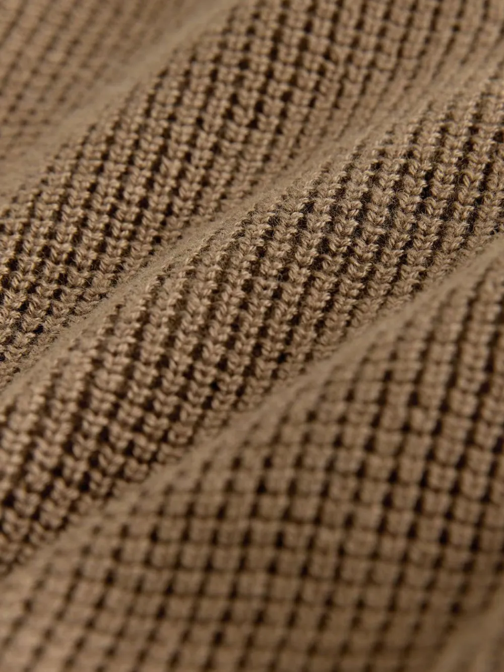 Best Next Textured Knitted Zip Neck Jumper (3-16yrs) Chocolate Brown