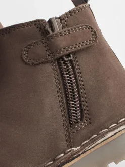 Next Wide Fit (G) Warm Lined Leather Chelsea Boots^BOY Baby Winter Clothing|Baby Boots