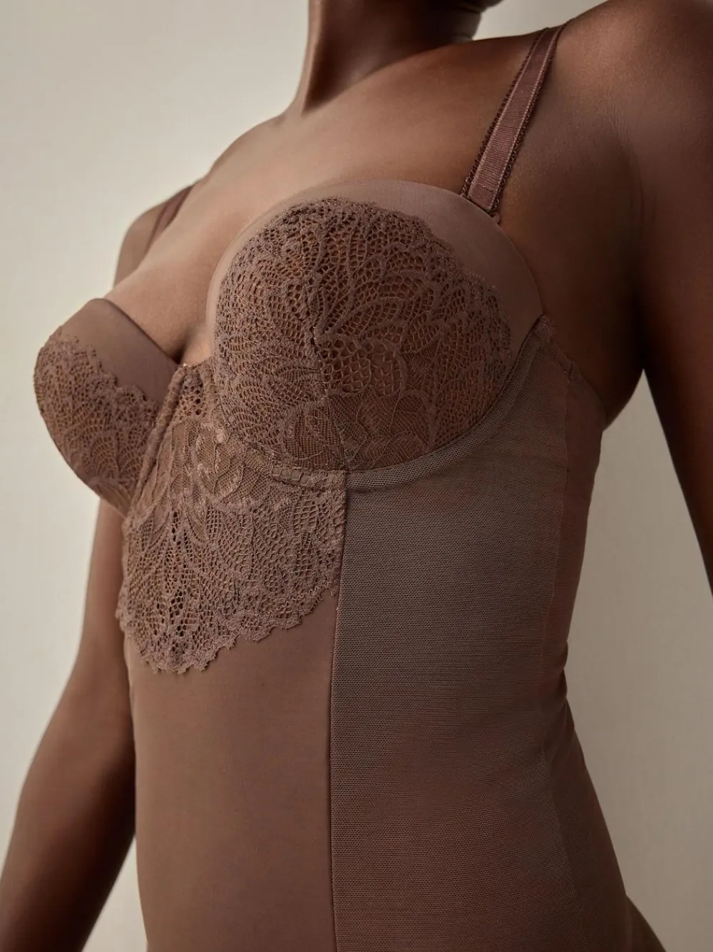 Next Firm Tummy Control Cupped Lace Body^Women Shapewear
