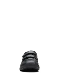 Best Clarks Black Multi Fit Kids Cica Star Orb Trainers