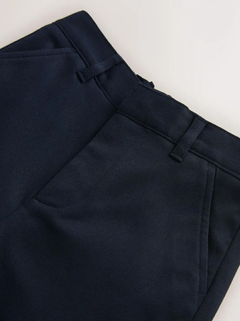 Discount Clarks Navy Slim Fit Boys Fastening School Trousers