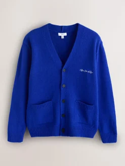 Next Regular Fit Embroidered Chest Motif Cardigan^ Knitwear|Knitwear