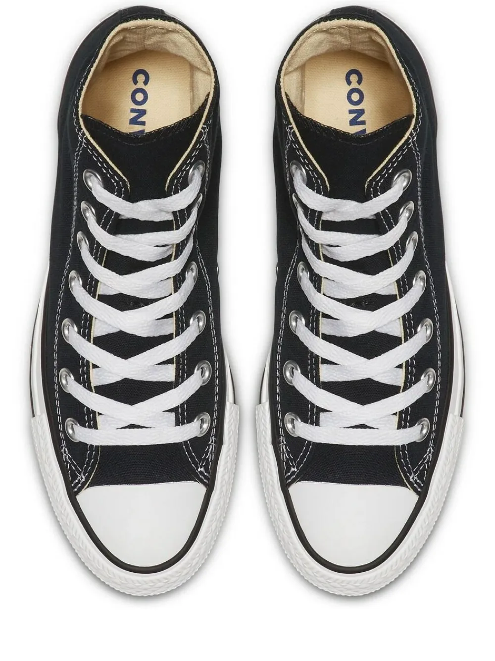 New Converse Black/White Wide Fit Chuck Taylor All Star High Trainers