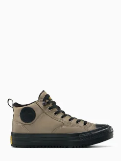 Hot Converse Chuck Taylor All Star Malden Street Mid Top Trainers Grey