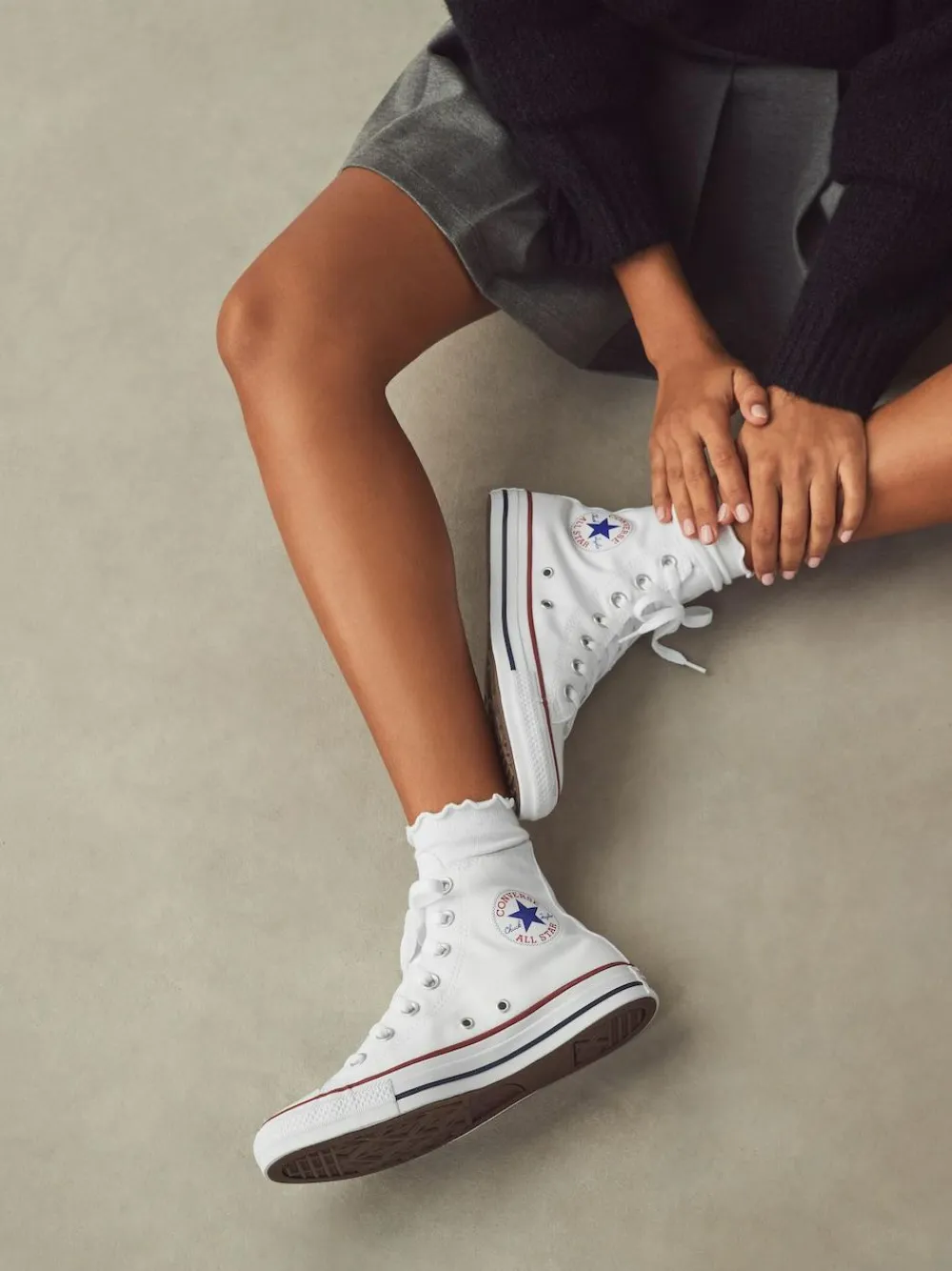 Sale Converse Chuck High Trainers White