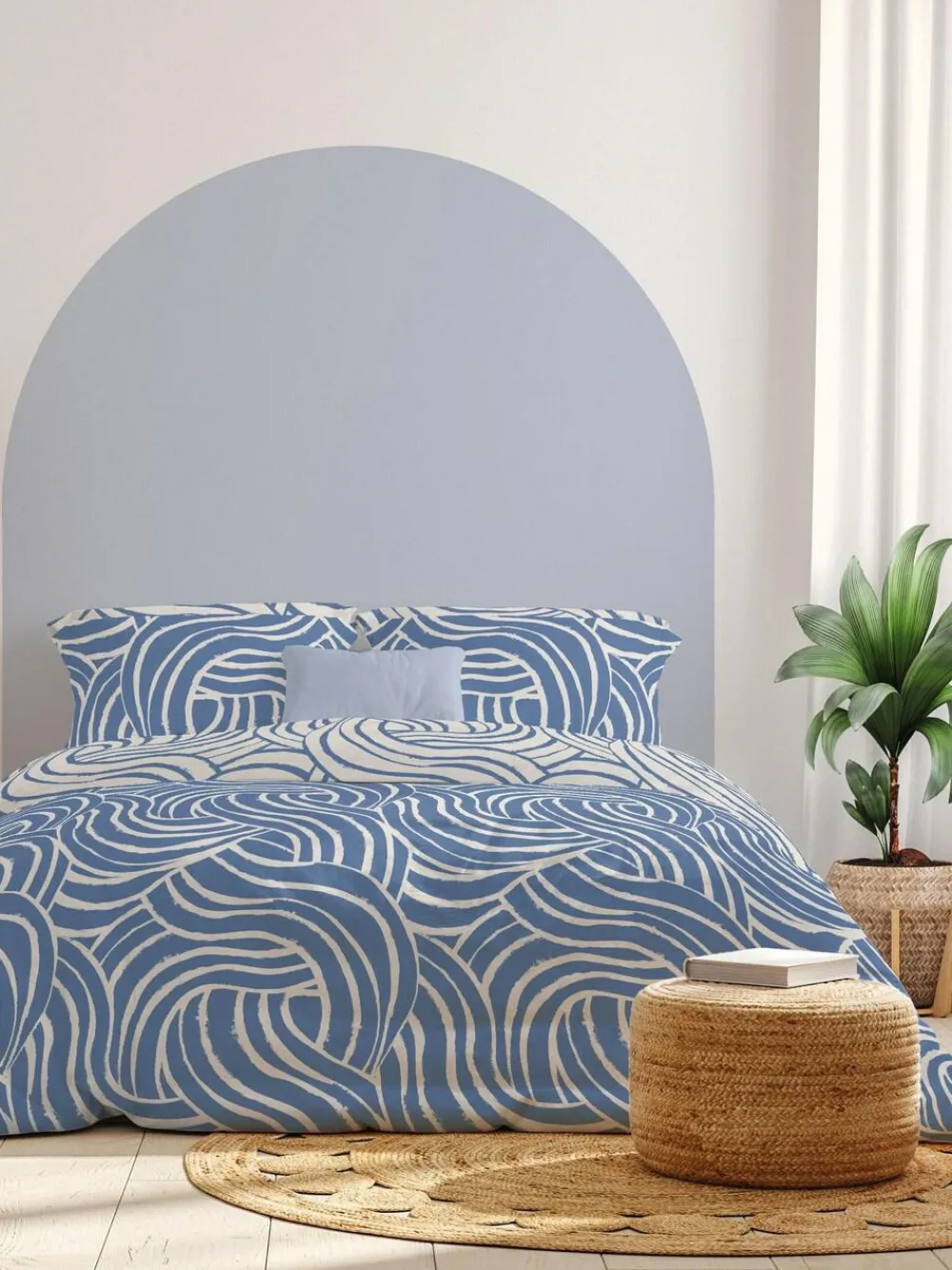 Copenhagen Home Blue Sofia Duvet Cover Set^ Branded Bedlinen