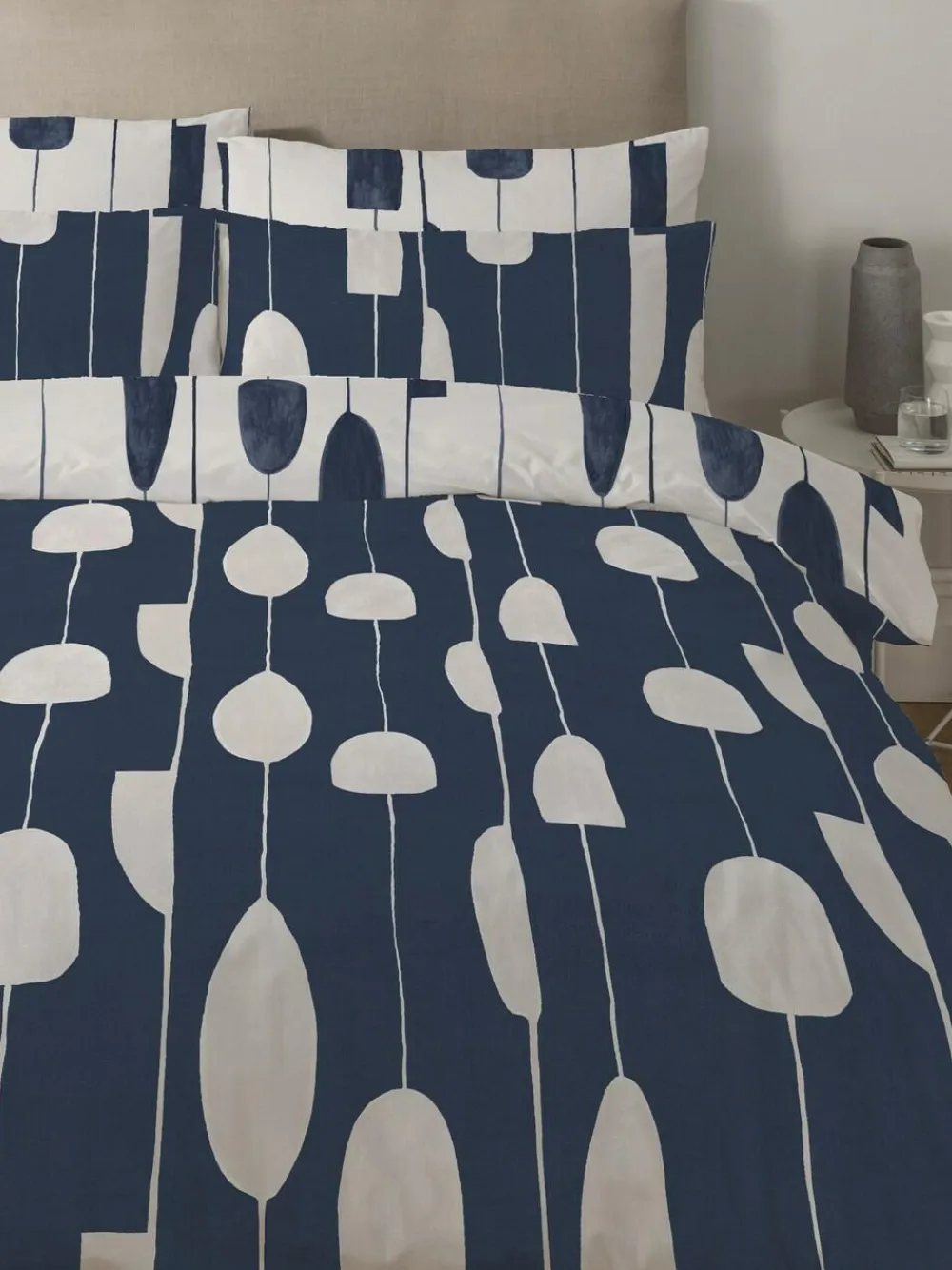 Copenhagen Home Navy Luka Duvet Cover Set^ Branded Bedlinen