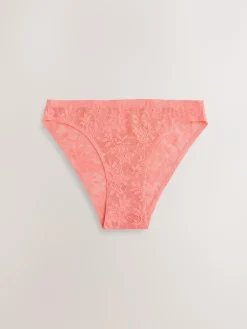 Next High Leg All-Over Lace No VPL Knickers 3 Pack^Women Panties|All Lingerie