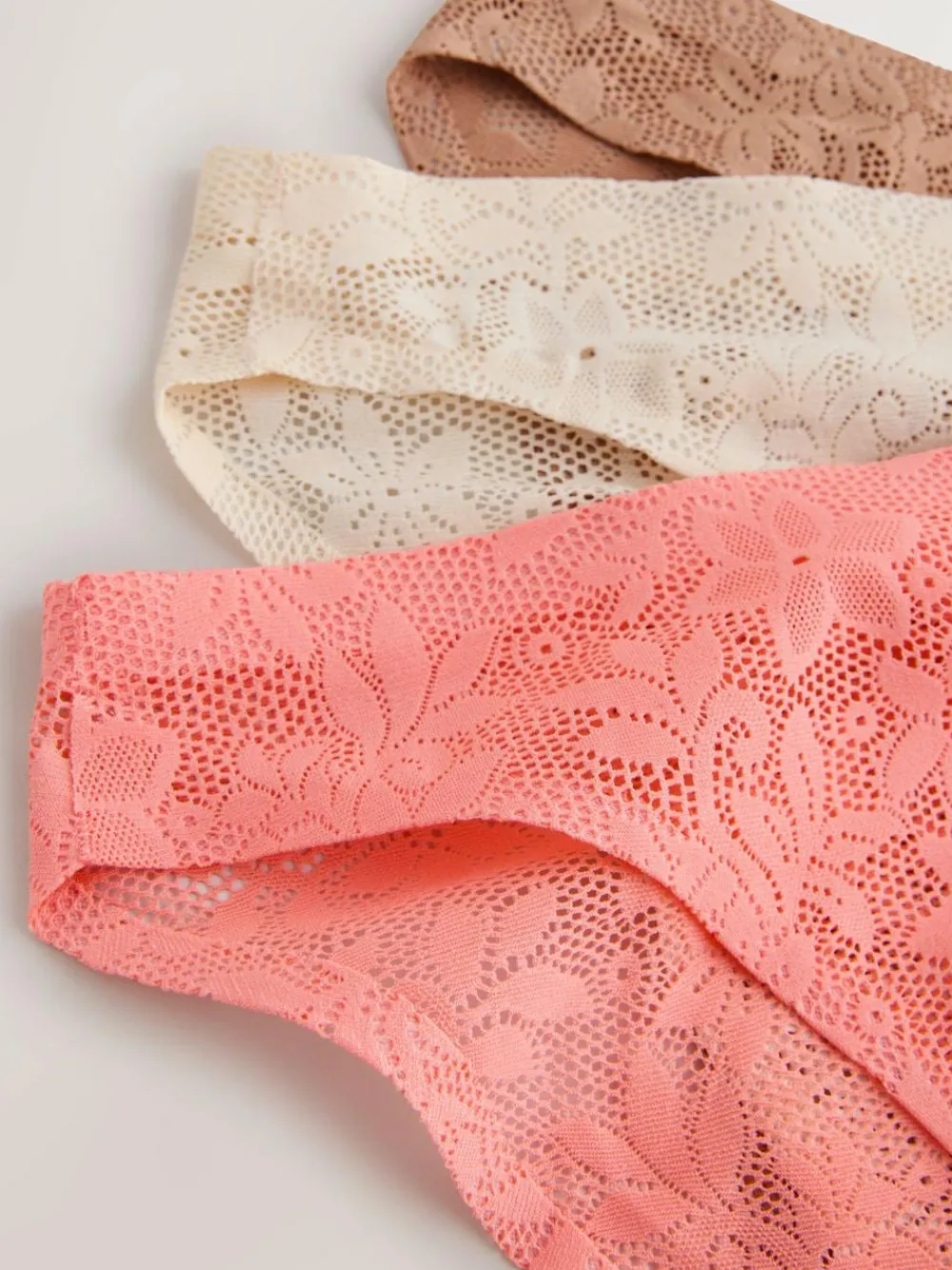 Next High Leg All-Over Lace No VPL Knickers 3 Pack^Women Panties|All Lingerie