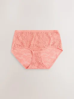 Next Midi All-Over Lace No VPL Knickers 3 Pack^Women Panties|All Lingerie