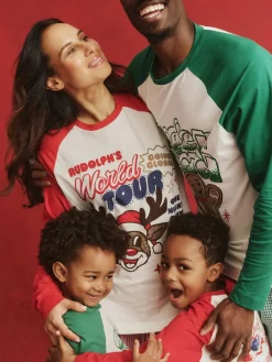 Online Cotton On Adult Matching Family Christmas Raglan Long Sleeve Pyjamas Set Green