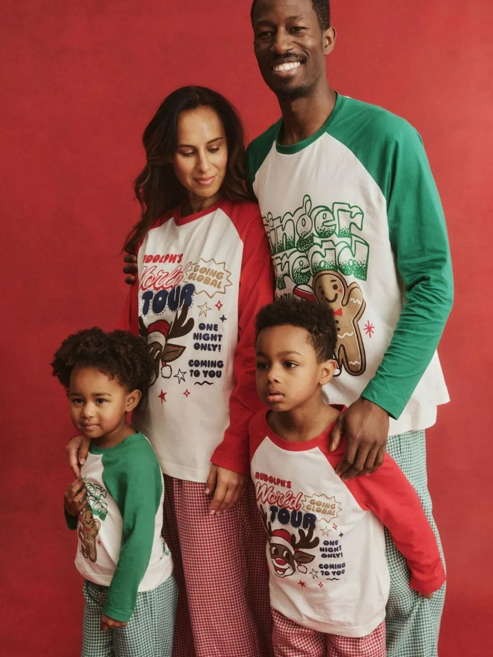 Online Cotton On Kids Matching Family Christmas Raglan Long Sleeve Pyjamas Red