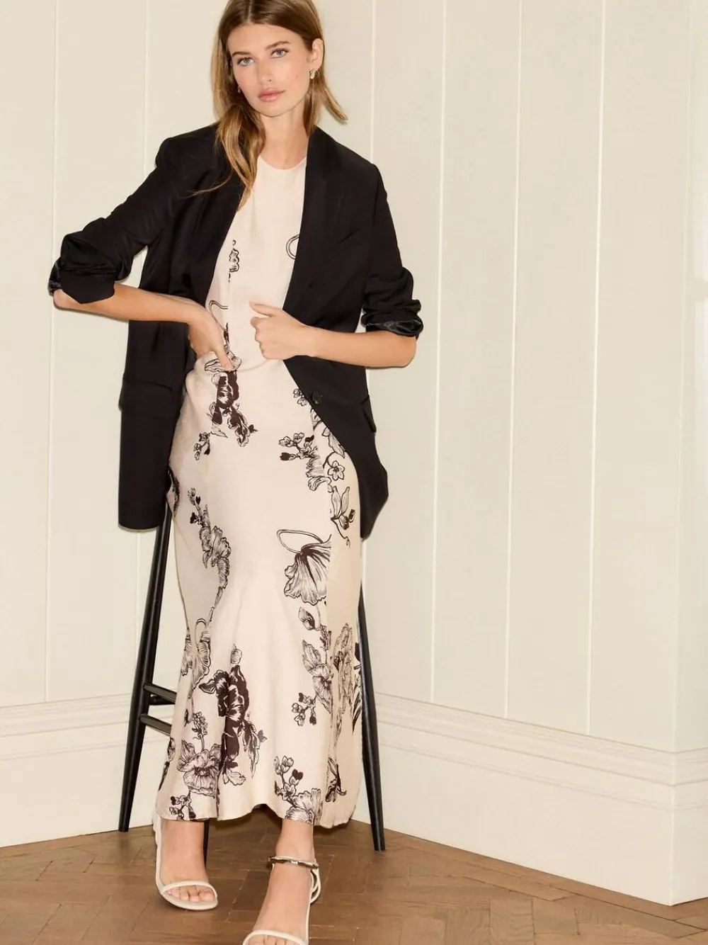 Next Sleeveless Column A-Line Maxi Dress^Women Maxi Dresses