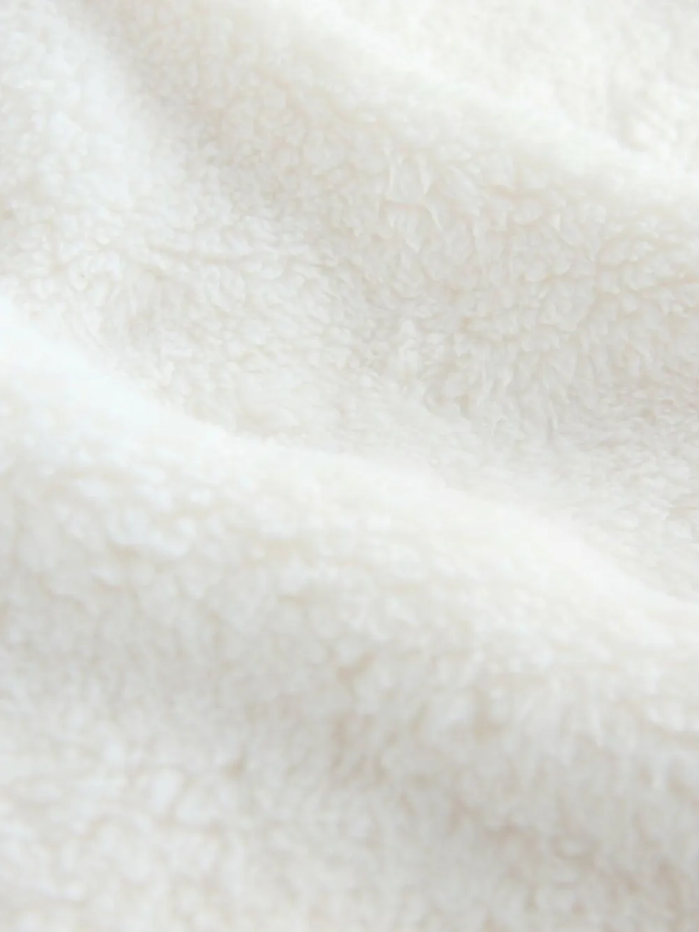 Next Cream Borg Half Zip Fleece^Women Loungewear