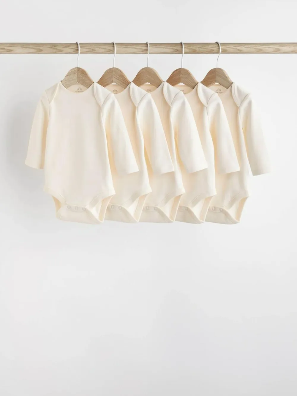 Next Cream Essential Baby Long Sleeve Bodysuits 5 Pack^BOY Unisex|Bodysuits & Vests