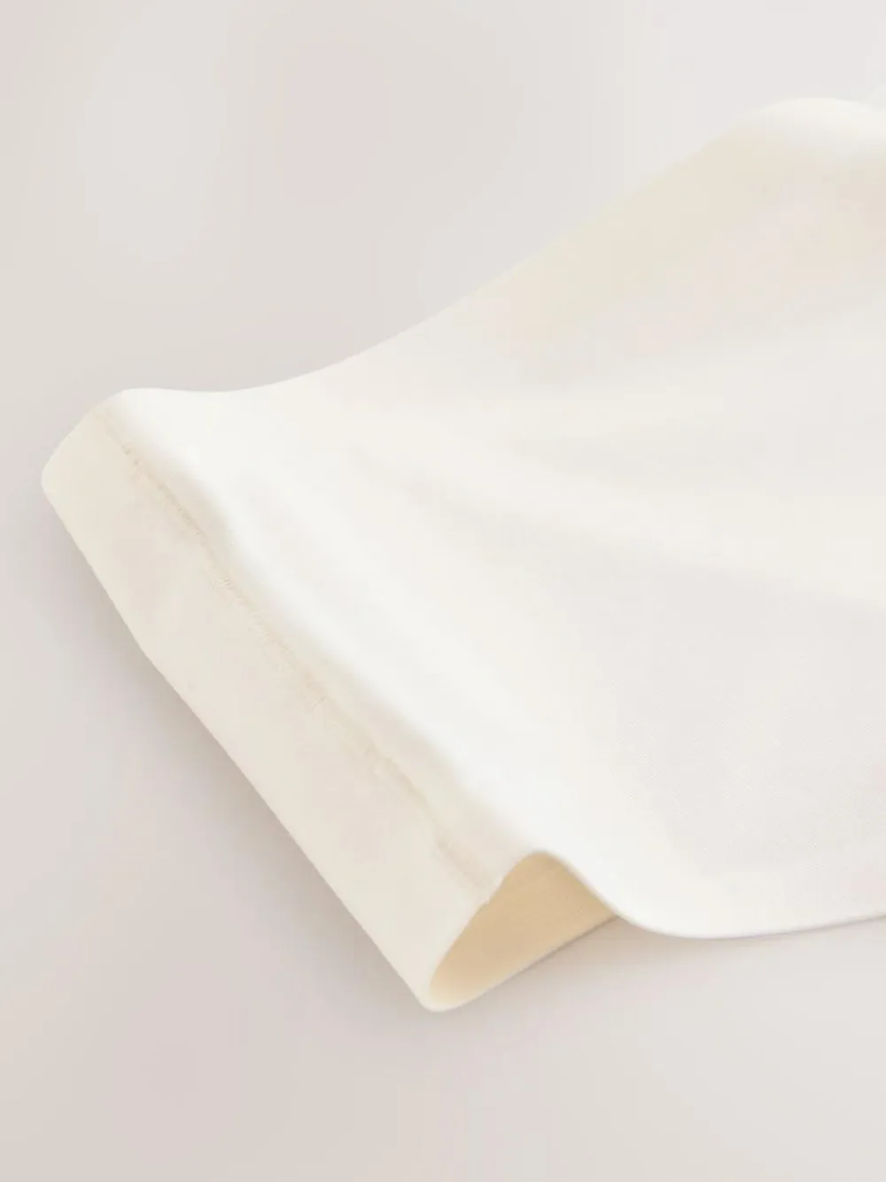 Hot Next High Waist Thong Shaping Tummy Control Premium Cotton Blend Knickers Cream
