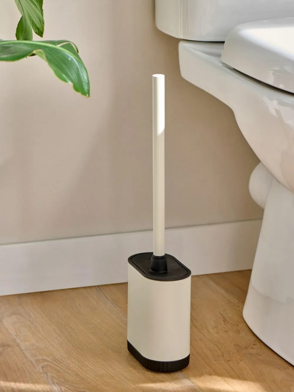 Next Cream Natural Slimline Silicone Toilet Brush^ Bathroom Accessories