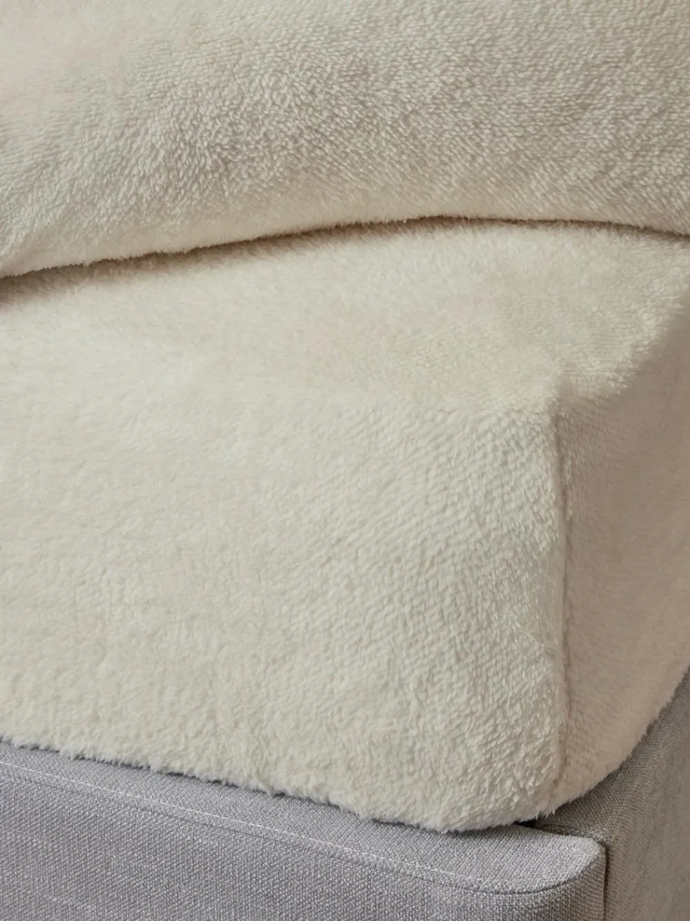 Sale Next Cream Teddy Fleece Deep Fitted Sheet