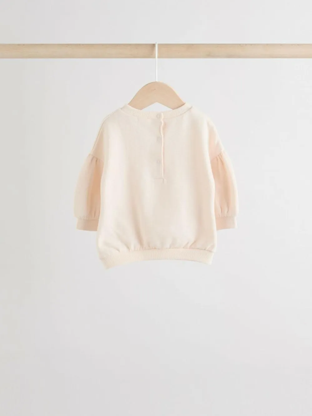 Next Baby Sweatshirt & Joggers 6 Piece Set (0mths-2yrs) Cream/Pink
