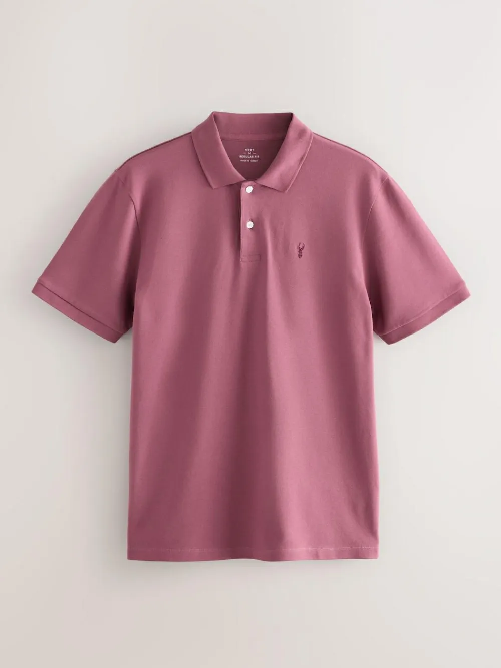 Next Damson Pink Regular Fit Short Sleeve Pique Polo Shirt^ Tops & T-Shirts