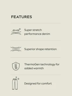 Next Dark Blue - ThermoGen Straight Fit Motionflex Jeans^ Jeans|Jeans