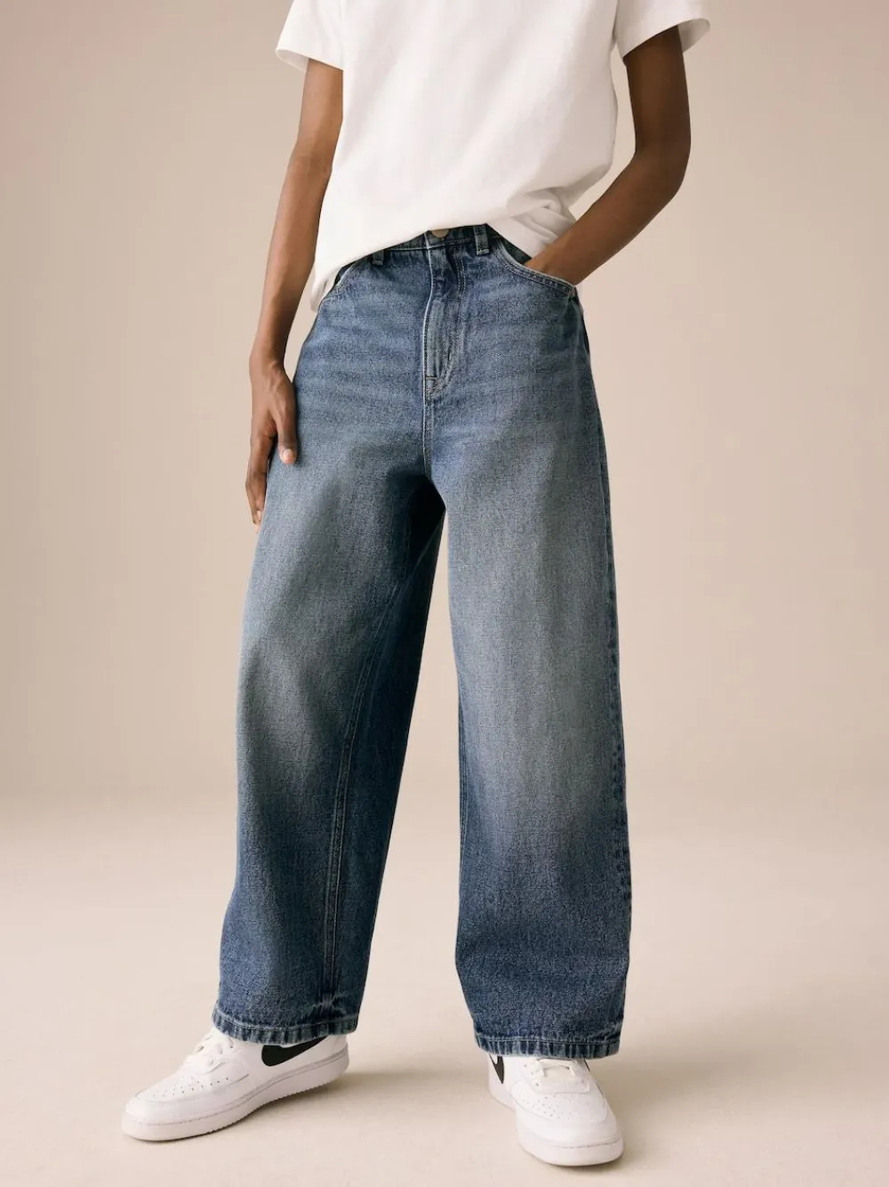 Hot Next Dark Blue Denim Super-wide Fit Authentic Jeans (3-16yrs)