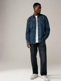 Next Denim Western 100% Cotton Long Sleeve Shirt^ Shirts