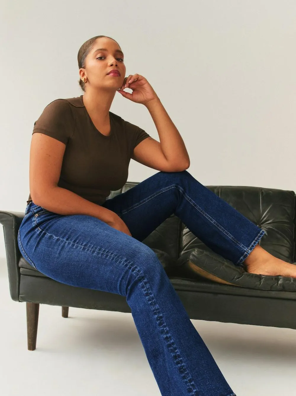 Next Dark Blue Hourglass Stretch Bootcut Denim Jeans^Women Jeans|Jeans