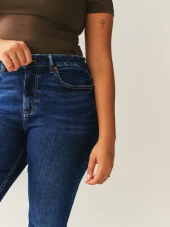 Next Dark Blue Hourglass Stretch Bootcut Denim Jeans^Women Jeans|Jeans
