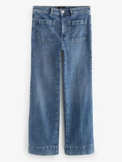Next Patch Pocket Wide Leg Jeans^Women Jeans|Jeans