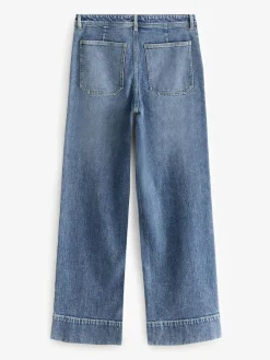 Next Patch Pocket Wide Leg Jeans^Women Jeans|Jeans