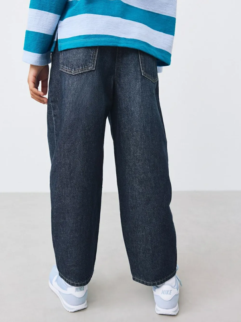 Next Dark Wash Barrel Jeans (3-16yrs)^ Jeans