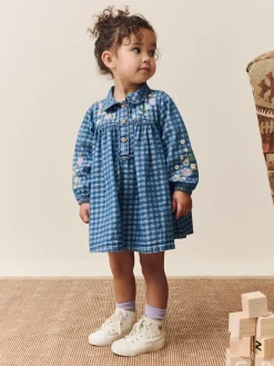 Next Long Sleeve Collar Dress (3mths-8yrs)^ Newborn Clothing|Baby Girls