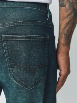Next Denim Dark Blue Regular Tapered Fit Motionflex Jeans^ Jeans|Jeans