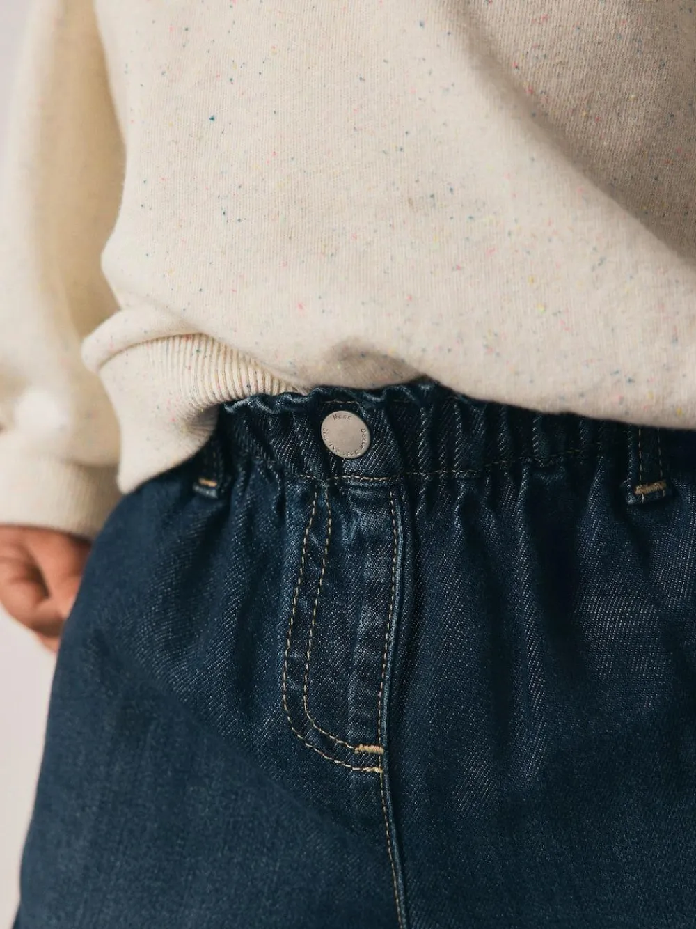 Sale Next Wide Leg Jeans (3mths-7yrs) Denim Dark Wash