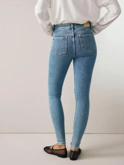 Outlet Next Denim Mid Blue Supersoft Skinny Jeans