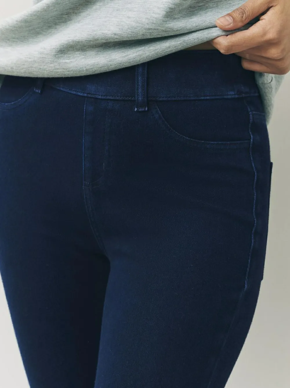 Next Jersey Bootcut Leggings Denim Rinse