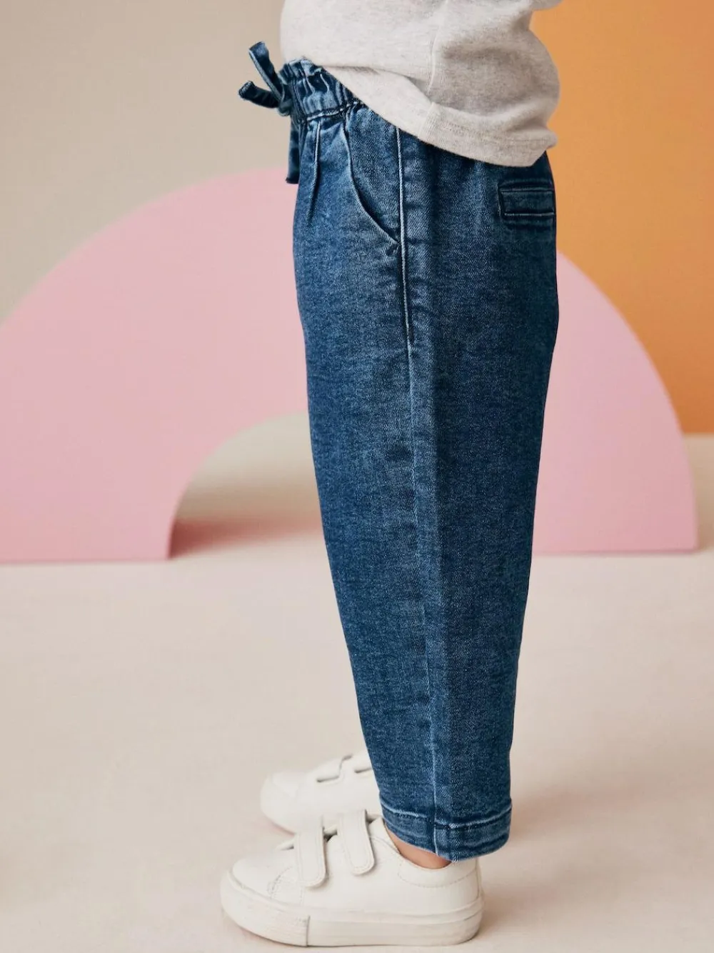 Discount Next Tie Waist Jeans (3mths-7yrs) Denim