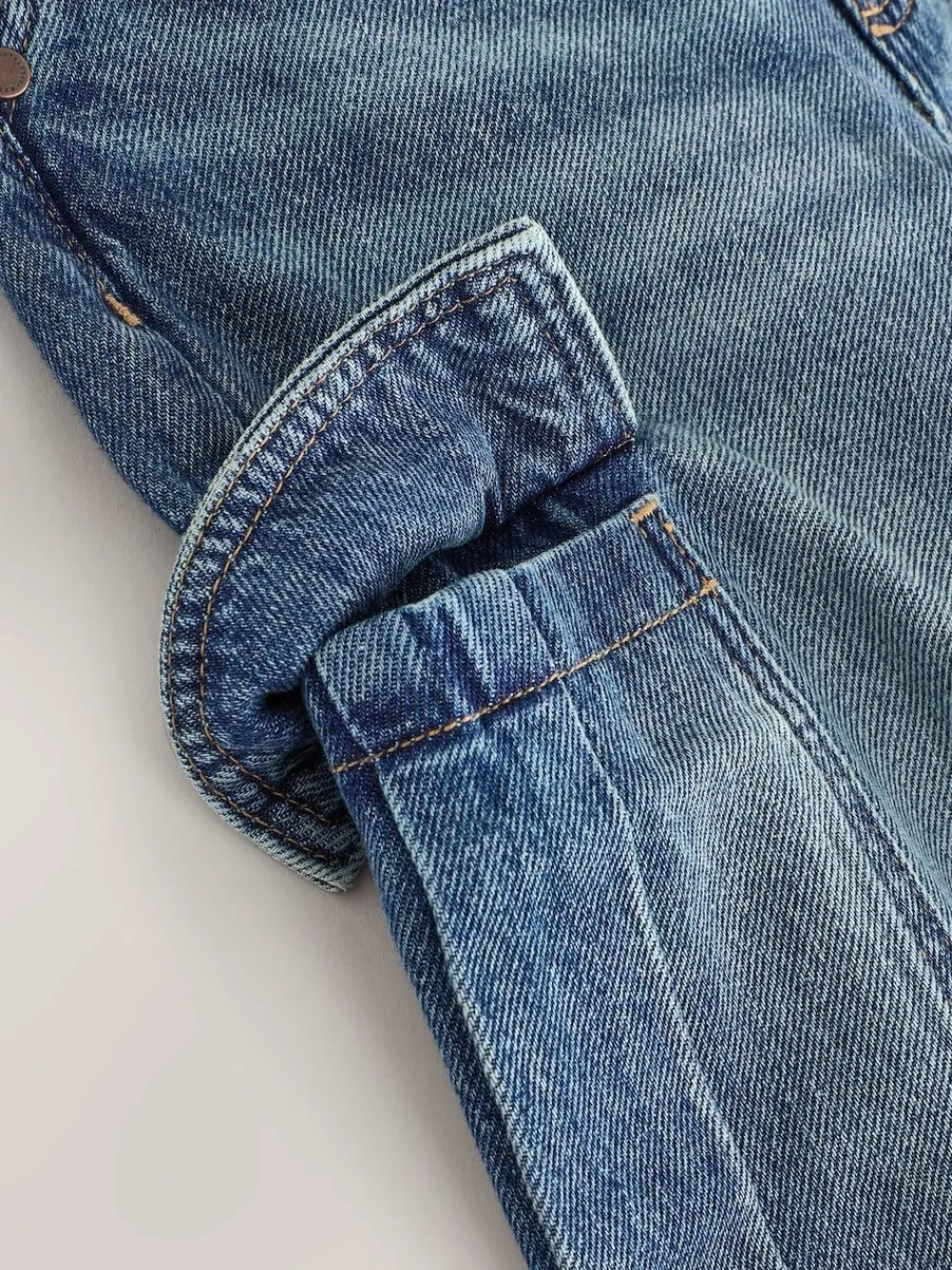 Next Denim Tint Superwide Denim Cargo Jeans (3-16yrs)^BOY Jeans & Joggers|Jeans