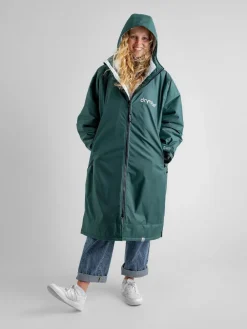 dryrobe Green Advance Adult Long Sleeve Changing Robe^Women Bathrobes