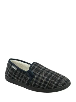 Dunlop Blue Twin Gusset Full Slippers^ Slippers|Slippers