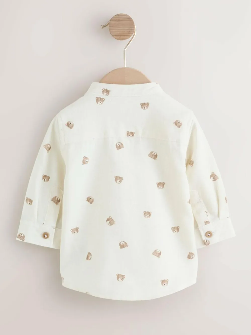 Next Long Sleeve Grandad Collar All-Over Print Character Shirt (3mths-7yrs)^BOY Suits & Vest|Shirts