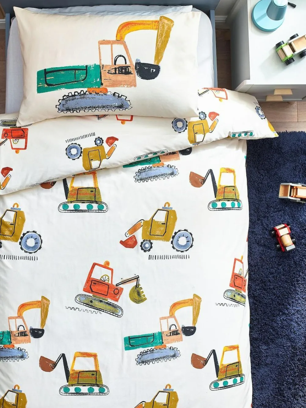Clearance Next Ecru Diggers Duvet Cover and Pillowcase Set
