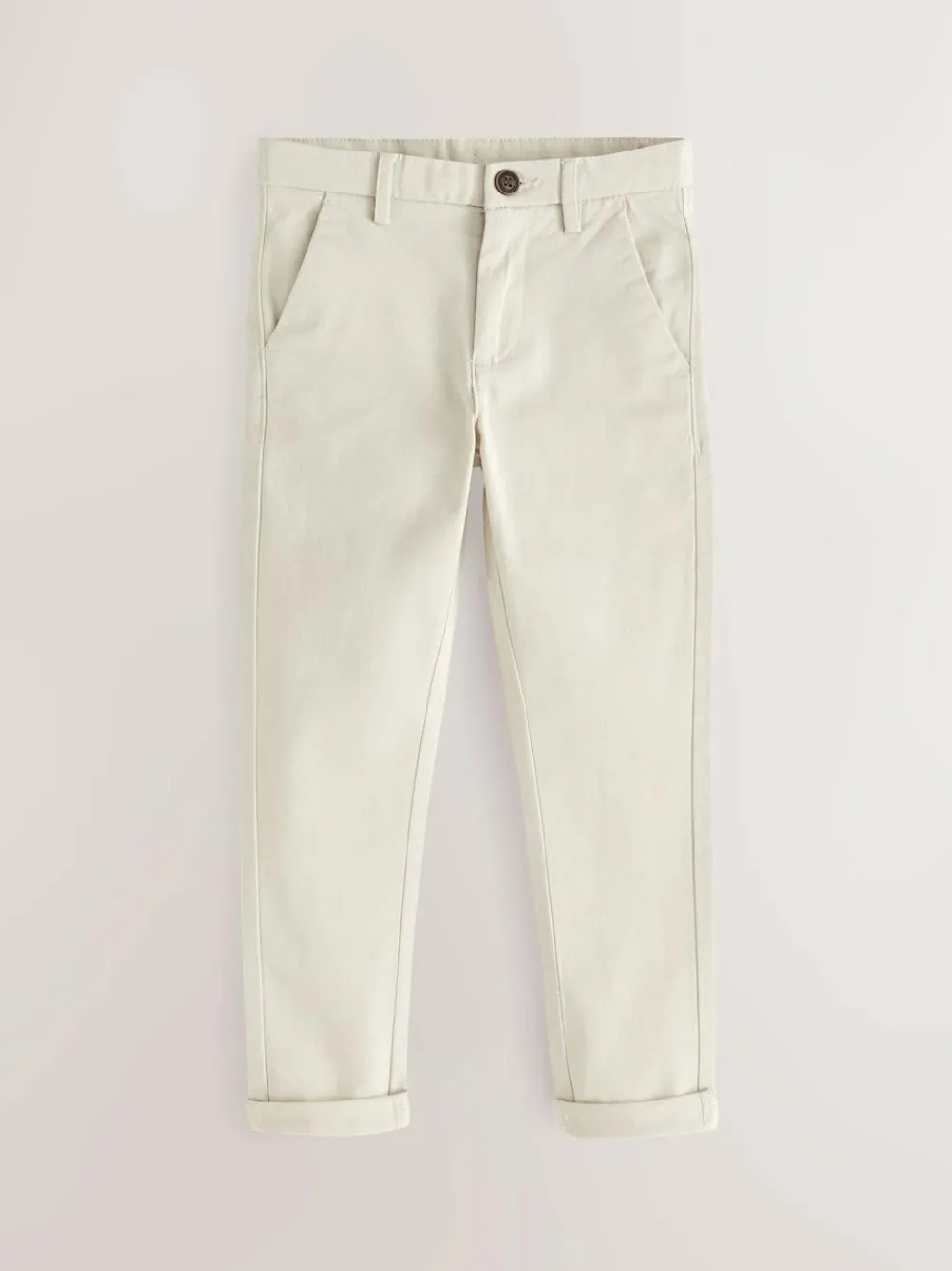 Discount Next Ecru Neutral Skinny Fit Stretch Chino Trousers (3-17yrs)